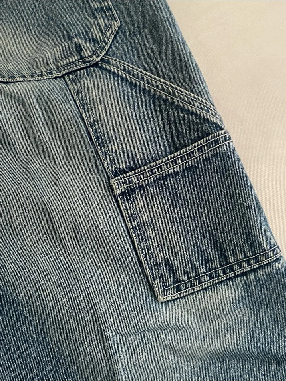 Brooklyn Xpress Carpenter Jeans 38x31 Patchwork Sashiko Distressed Y2K 90s READ